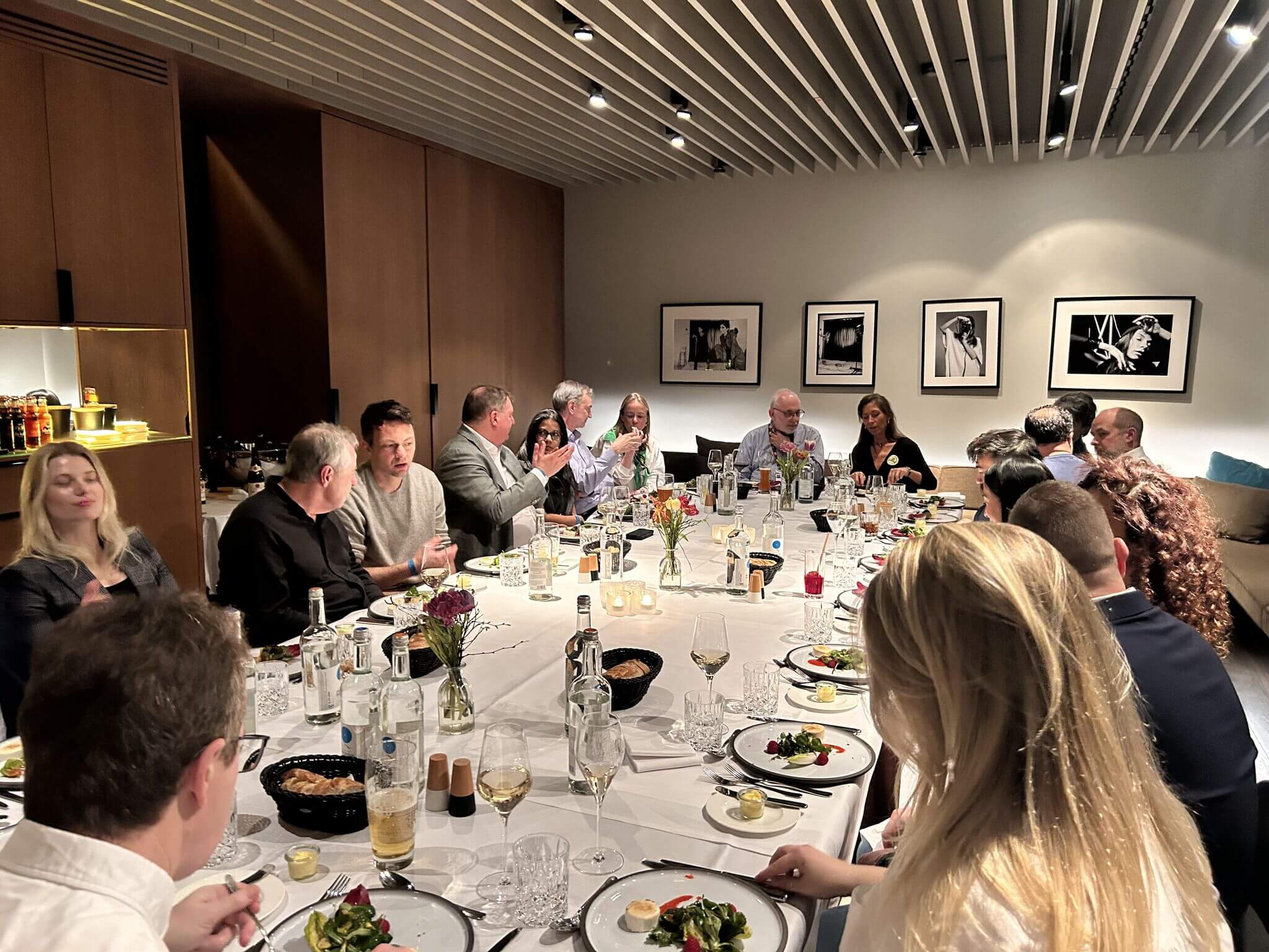 Networking roundtable dinner with industry leaders